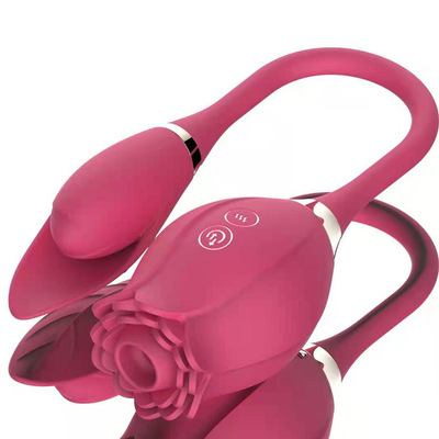 Double Roses Powerful Silicone Stimulating G-Spot, Clit and Love Egg Vibrator for Women