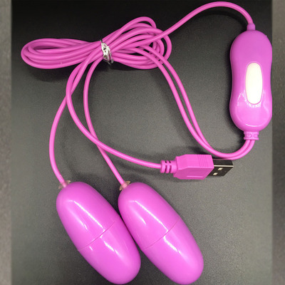 USB Rechargeable Extra Powerful Double Love Eggs Vibrator Sex Toys for Women