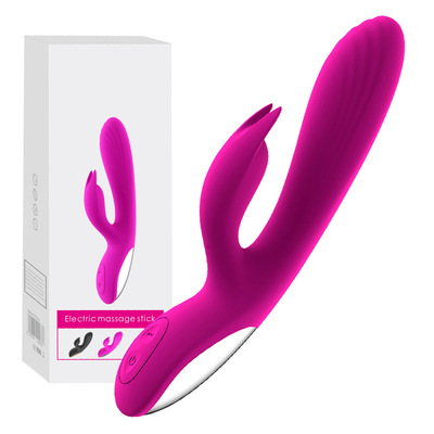 Physically Warm-up Rechargeable Powerful Silicone Rabbit Vibrator Sex Toy for Women