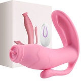 20 Function Remote Control Flickering Tongue and Vibrating Stimulator Sex Toy for Women