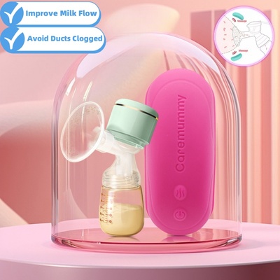 Warming Medical Grade Waterproof Silicone Manual Lactation Massager Supporting Breastfeeding