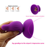 Super Powerful Silicone Rechargeable Nipples Stimulator with Sucking Function for Women