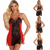 Unwrap Me Lace and Mesh Babydoll Set with Bows