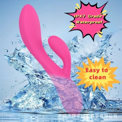 10 Function Full Body Flexible Double Vibrations Rechargeable Liquid Silicone Rabbit Vibrator Sex