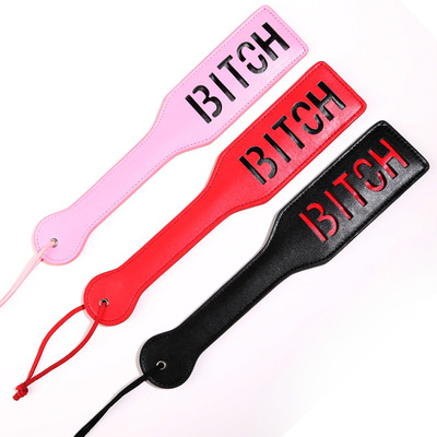 Wild Fire Faux Leather Bitch Spanking Paddle Bondage Boutique Adult Toys