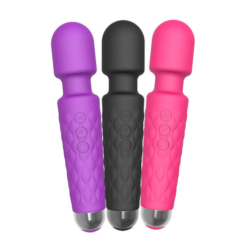 20 Patterns Silicone Super Power Wand Vibrator Sex Toys for Women