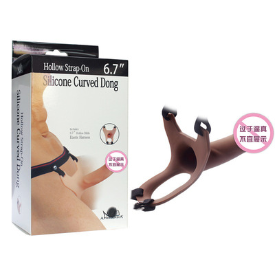 Medical Silicone Hollow Dildo Strap-On Harness Kit Sex Toy for Adult