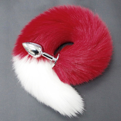 Dance Fox Metal Faux Fox Tail Butt Plug Anal Toy for Women