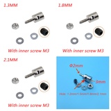 D1.3mm D1.8mm D2.1mm 3.1mm Push Rod Connectors Linkage Stoppers with inner screw M3