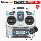 MicroZone MC6C Mini 2.4G 6CH Transmitter with MC6RE-V2 MC7RB-V2 MC7RE-V2 Receiver