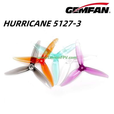 GEMFAN HURRICANE 5127-3 TRI-BLADE 5 INCH ULTRALITE RACING PROP