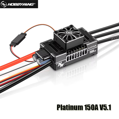 Hobbywing Platinum HV 150A V5.1 3-8S Switchable 5-8V/10A BEC Brushless ESC Speed Controller