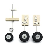 SU27 KT Board Aircraft Metal Landing Gear With Front Wheel Steering for Fixed-wing Aircraft Model
