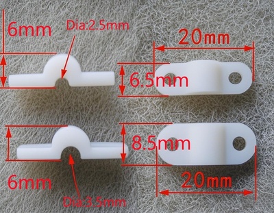 Strap Plates L20xW6.5xH6mm/L20xW8.5xH6mm