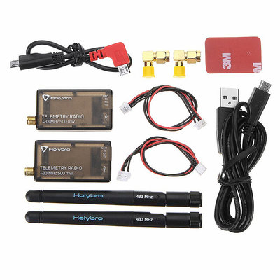 Holybro 3DR 433Mhz 915Mhz 100mW 500mW Transceiver Radio Telemetry Set V3 for PIX 4 Flight Controller