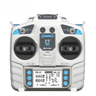 MicroZone MC7 C7 MINI 2.4G Remote Control Transmitter With MC8RE E6R-EReceiver Radio System for RC Aircraft Drones Helicopters