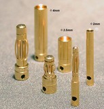 2mm 3mm 3.5mm 4.0mm 5.0mm 5.5mm 6.0mm Gold Bullet Connector