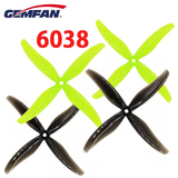 Gemfan 6038 6X3.8X4 4-Blade PC 6inch Propeller M5 for 2808 Motor FPV Freestyle Freestyle Drones