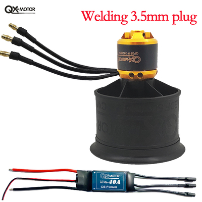New 50mm 12 blades Ducted fan EDF CW CCW with QF2611 3S 4S Brushless motor 40A 50A ESC