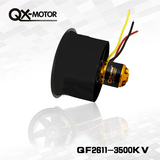 55mm 6 blades Ducted fan EDF with 3-4S QF2611 3500KV Motor for Jet RC Airplanes