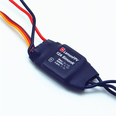 LemonFPV 2-4S Lipo 12A SimonK ESC Speed Controller w/ 1A 5V UBEC