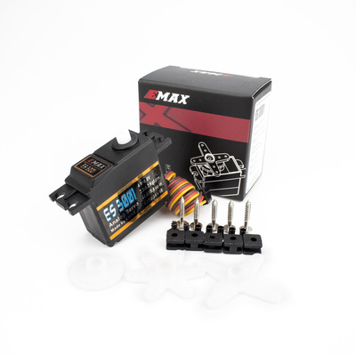 EMAX ES3001 4.8-6.0V 43g Plastic Gear Standard Analog Servo For RC Helicopter Boat Airplane