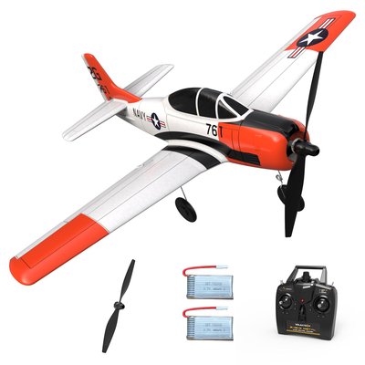 VOLANTEXRC T-28 Trojan 4CH Airplane With Xpilot Stabilizer - One-Key Aerobatic RTF