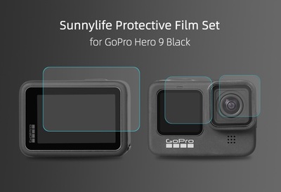 Sunnylife Protective Film Set for GoPro Hero 9 Black (Lens/Front Screen/Rear Screen Film)