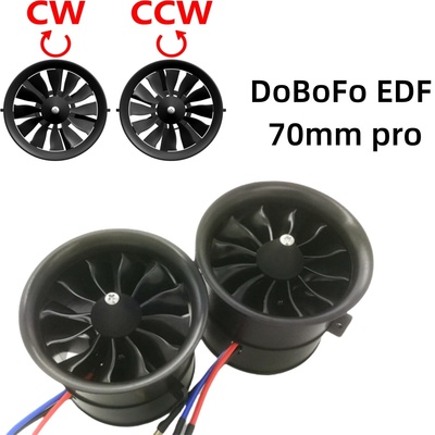 DoBoFo Powerfun EDF 70mm pro CCW CW 4S 2800KV 16.8V 6S 2100KV 25.2V 12 Blade EDF Brushless Motor