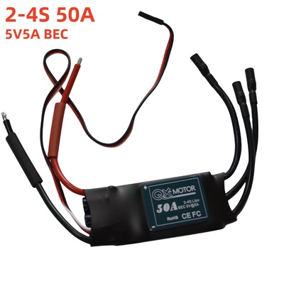 QX 50A 2-4S ESC 5V5A BEC for 50mm 12 Blades Ducted Fan EDF Unit CW CCW with QF2611 Motor