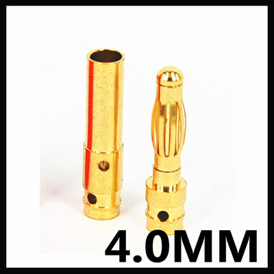 4.0mm gold plated connector male and female