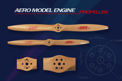 Sail Beechwood Propeller Y-A 30inch 30x8 30X10 30X12 30X20 30X25 CW CCW Propeller for Gas Airplane