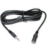 1.5m 3.5mm Jack Extension Cable - Premium Quality / 24k Gold Plated / Audio / Stereo / Male to Femal