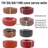 19/30/60/100 core FUTABA JR servo wire 500meter/roll