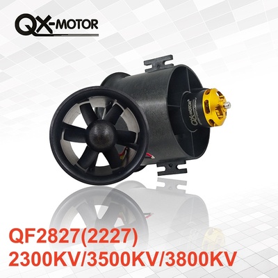 70MM EDF Ducted 6 Blades Fan QF2827 2300KV 3500KV 3800KV Brushless Motor For RC Airplane Model