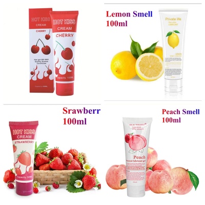 Hot Kiss Water-based Cherry Orange Peach Blueberry Lemon Strawberry Smell Sex Lubricant 25ml 30ml