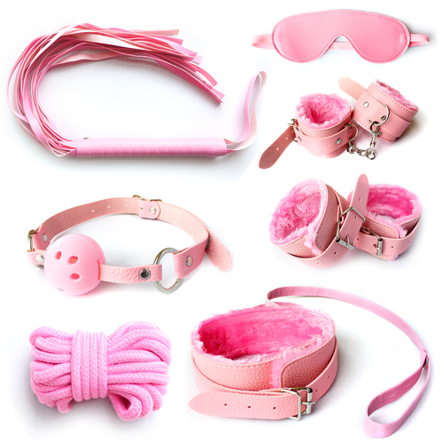 Pink Beginner's Dream Bondage Kit Sex Toys (7 Pieces)