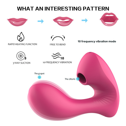 Fox Lady Series Silicone Dildo Vibrator with Clitoral Suction Sex Toy for Women