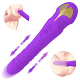 Purple Durga Series 9 Function Extra Powerful Rechargeable Silicone Vibrator Sex Toy for Women