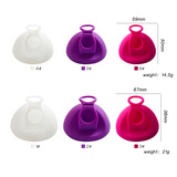 Flat-Fit Medical Silicone Menstrual Cup Diva Cups for Women Menstrual Period