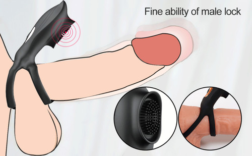 Remote Control Rechargeable Powerful Vibrating Cock and Ball Rings for Couples