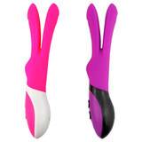Rechargeable Powerful Rabbit Ears Clitoral Vibrator Sex Toy for Women