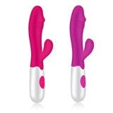 Lifelike 10 Function Medical Silicone Dildo Rabbit Vibrator Sex Toy for Women