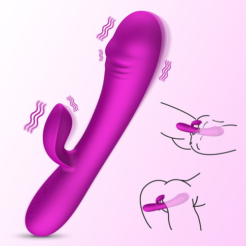 Golden Finger Rechargeable Lifelike Dildo Rabbit Vibrator Sex Toy for Women