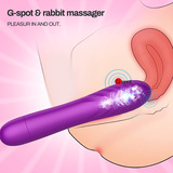 Double Extra Powerful Silicone Dildo Vibrator Sex Toy for Women