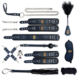 Hot Cop Bondage Boutique Leather Bondage Kit (11 Pieces)