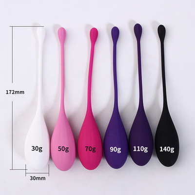 Excite Her Medical Silicone Pleasure Single Kegel Ball Vigina Sphincter Trainer Set for Women