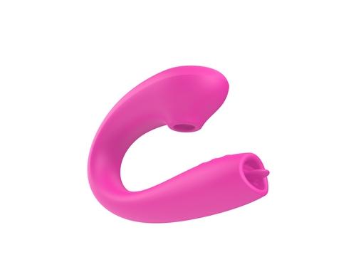 Swan Series 3 Rechargable Slicone Suction Vibrator with Tongue Massage
