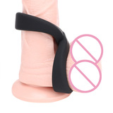 Marshmallow-Soft Liquid Silicone Cock and Ball Ring Sex Toy for Men
