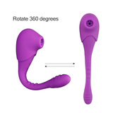 Powerful Rechargeable Silicone Wearable Dildo Vibrator with Clitoris Sucking Sex Toy for Women